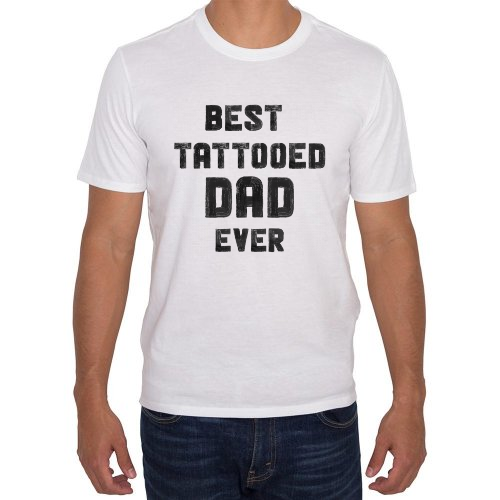 Fotografía del producto BEST TATTOOED DAD EVER T-SHIRT -  WHITE (37091)