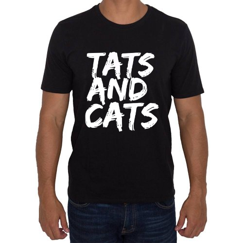 Fotografía del producto TATS AND CATS T-SHIRT - BLACK (37114)