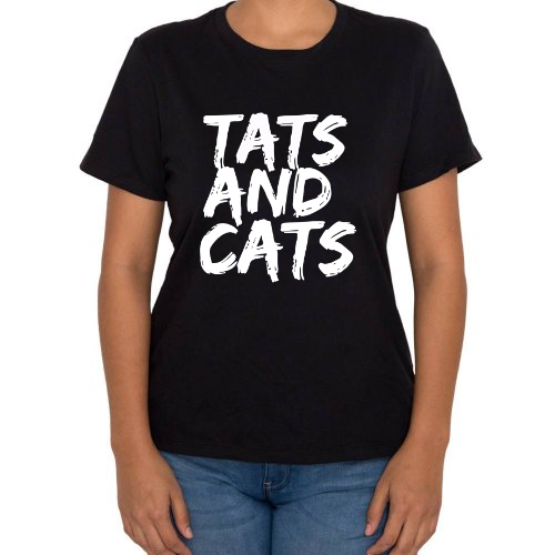 Fotografía del producto TATS AND CATS T-SHIRT - BLACK (37117)