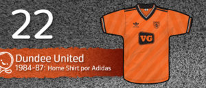 Jersey Fútbol Dundee United 1984-1987 